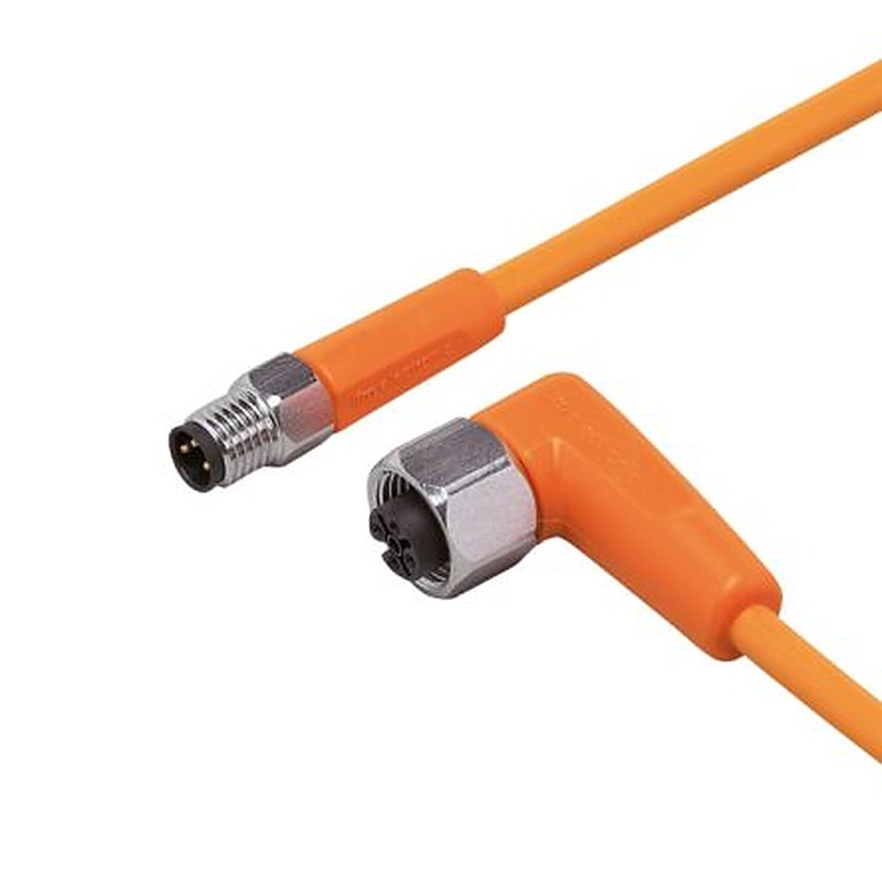 ifm electronic Male 1 way Straight to Female 1 way M12 Sensor Actuator Cable, 600 mm