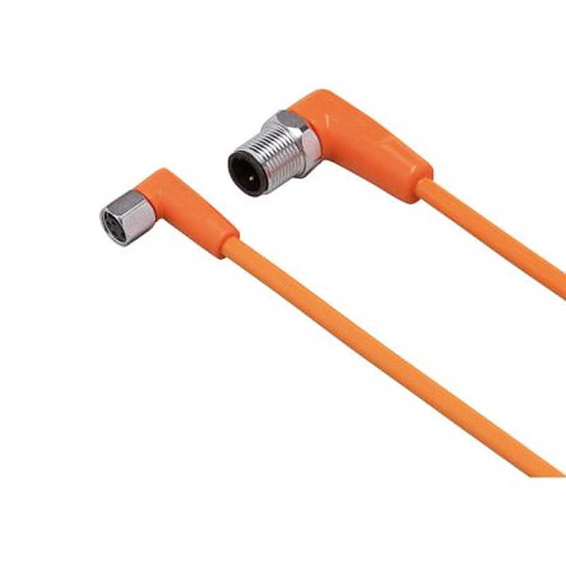 ifm electronic Male 1 way Right Angle to Female 1 way M8 Sensor Actuator Cable, 300 mm
