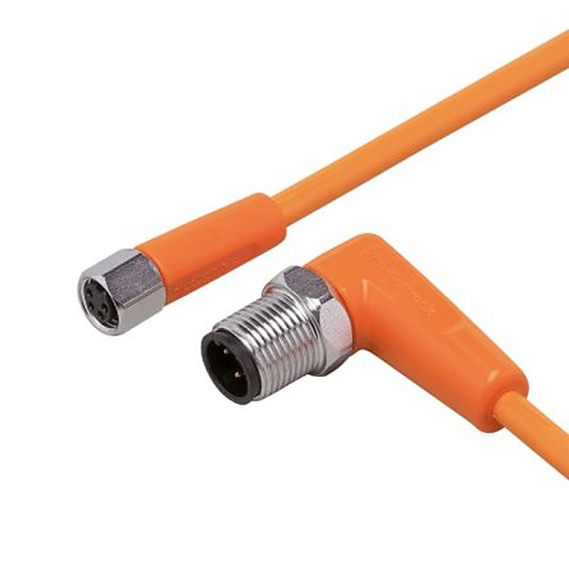 ifm electronic Male 1 way Right Angle to Female 1 way Straight Sensor Actuator Cable, 300 mm