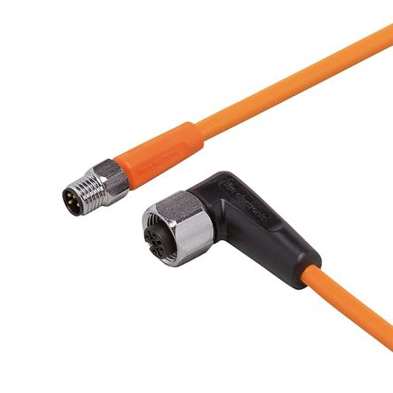 ifm electronic Male 1 way Straight to Female 1 way M12 Sensor Actuator Cable, 300 mm