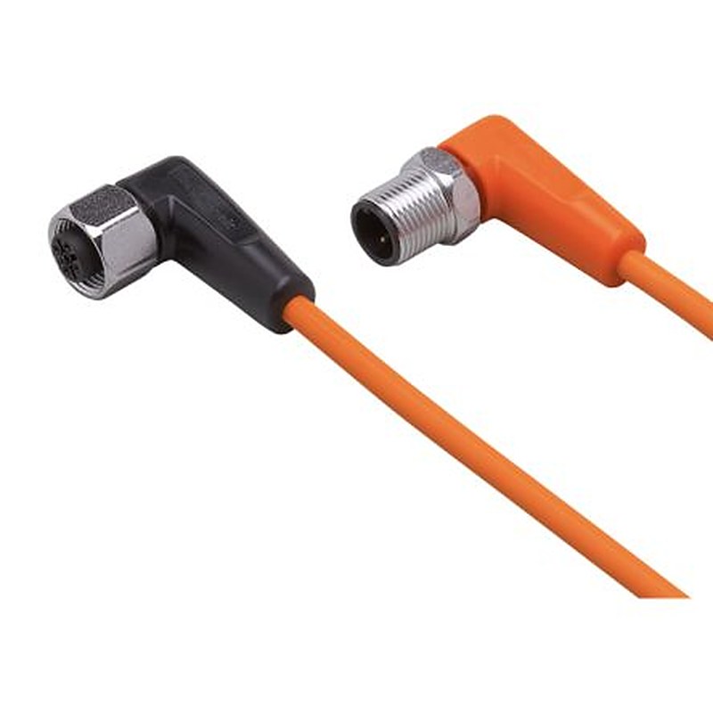 ifm electronic Male 1 way Right Angle to Female 1 way M12 Sensor Actuator Cable, 600 mm