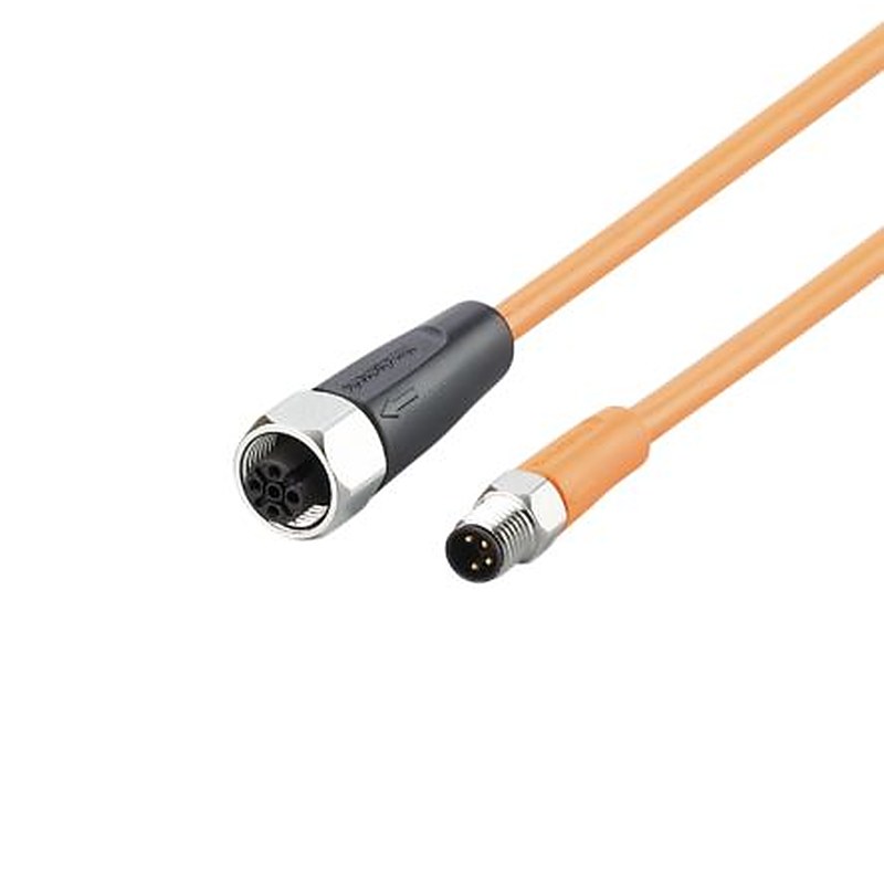 ifm electronic Male 1 way Straight to Female 1 way Straight Sensor Actuator Cable, 300 mm