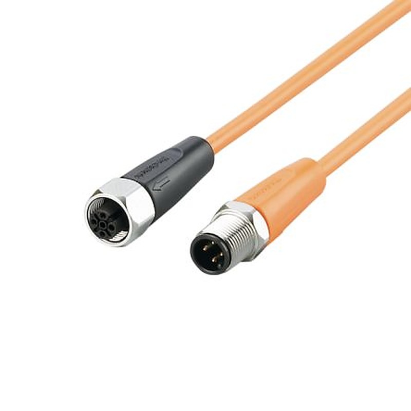 ifm electronic Male 1 way Straight to Female 1 way Straight Sensor Actuator Cable, 300 mm