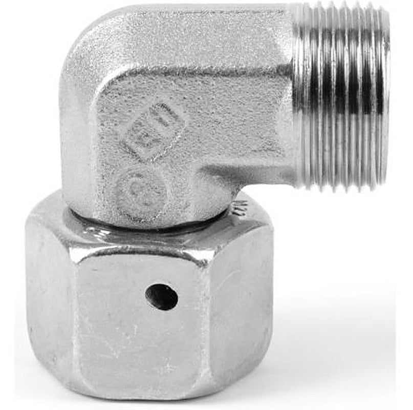 Parker EW18LOMD71 Hydraulic Fitting Male, 90 °, Stainless Steel, 18 mm Hose ID
