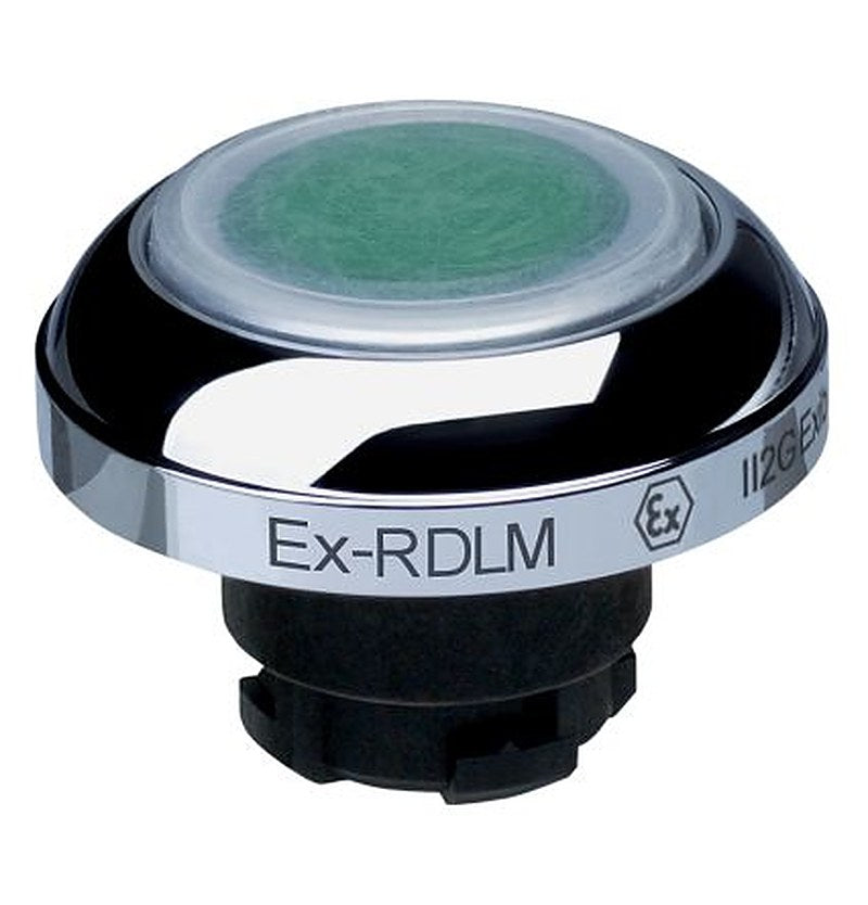 Schmersal EX-RDL Series Green Momentary Push Button Head, 22.3 mm Cutout, IECEx