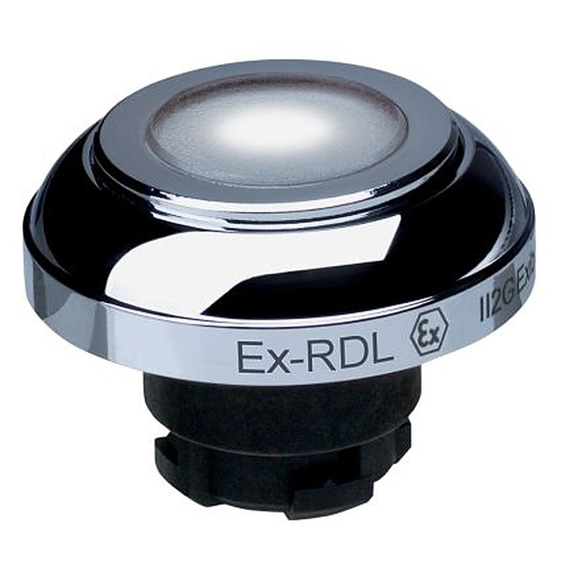 Schmersal EX-RDL Series White Momentary Push Button Head, 22.3 mm Cutout, IECEx