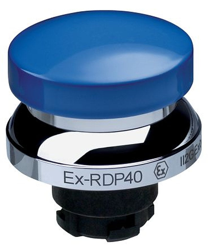 Schmersal EX-RDP Series Blue Momentary Push Button Head, 22.3 mm Cutout, IECEx