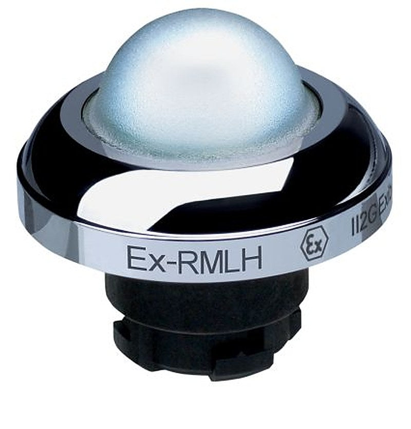 Schmersal EX-RMLH Series White Momentary Push Button Head, 22.3 mm Cutout, IECEx