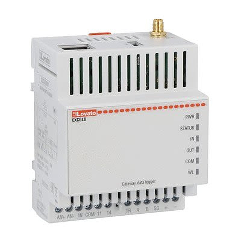 Lovato Data Logger Data Logger, Ethernet, LTE, RS485, 2 Channel