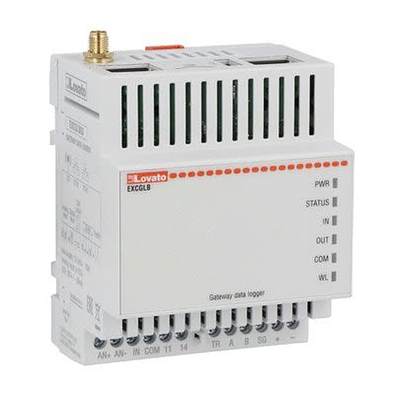 Lovato Data Logger Data Logger, Ethernet, LTE, RS485, 3 Channel