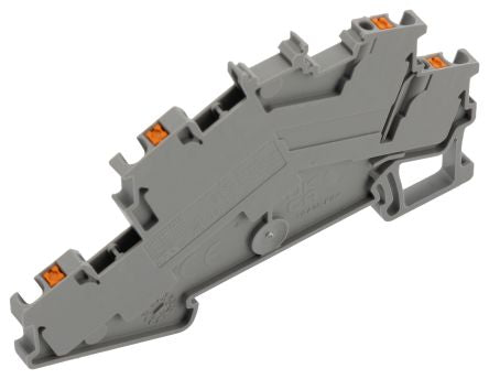 Phoenix Contact 3214657 PTTBS 1.5/S Series Double Level Terminal Block Grey, 0.14mm², 1.5 mm², 2-Level, Push-in