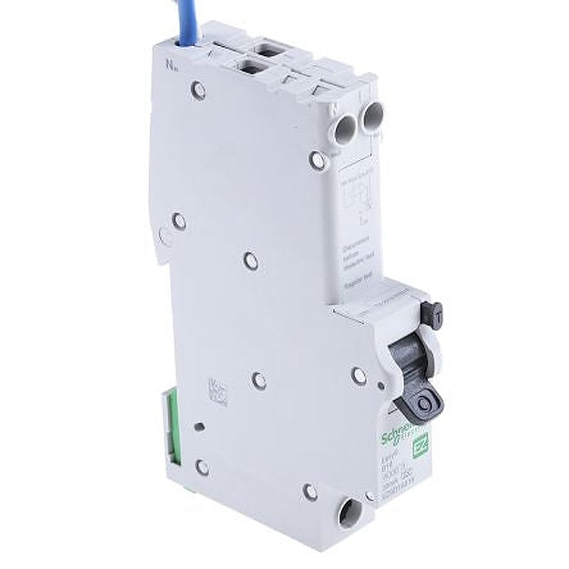 Schneider Electric Residual Current Circuit Breaker with Overload Protection, 16A Current Rating, 1-Pole, Type AB, Easy9