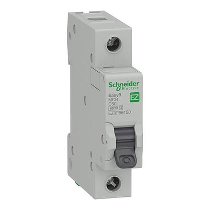 interruptor miniatura, Easy9, 1P, 50 A, curva C, 6000 A (interruptor miniatura Easy9) is a Schneider Electric product. Designed for reliable performance and long service life. Available across Iraq — contact us for pricing and delivery options.