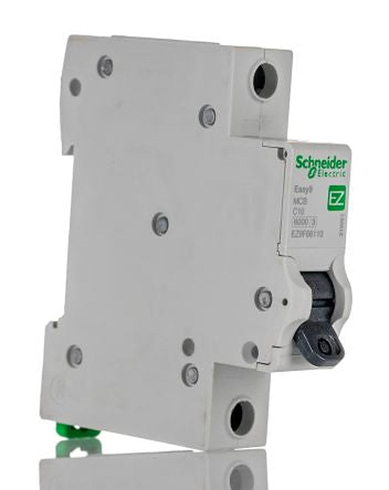 Schneider Electric Easy9 Easy9 Miniature Circuit Breaker, 1-Pole, 10A, Type C, 230V ac AC, 6 kA Breaking Capacity