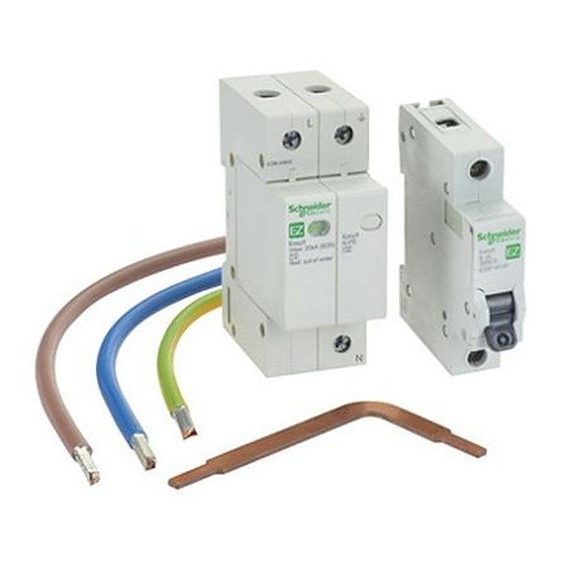 Schneider Electric 1 Phase Industrial Surge Protector, 20 kA, 1.3 kV, DIN Rail