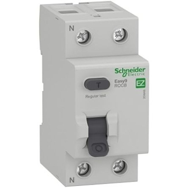 Schneider Electric EZ9R Series Residual Current Circuit Breaker, 63A, 2-Pole, 30 mA, Type A 230V ac
