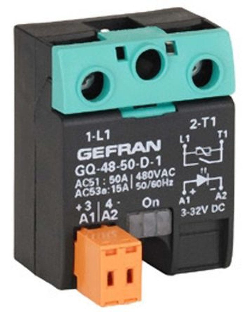 Gefran GQ Series Solid State Relay, 50 A Load, Surface Mount, 600 V ac Load, 260V ac/dc Control