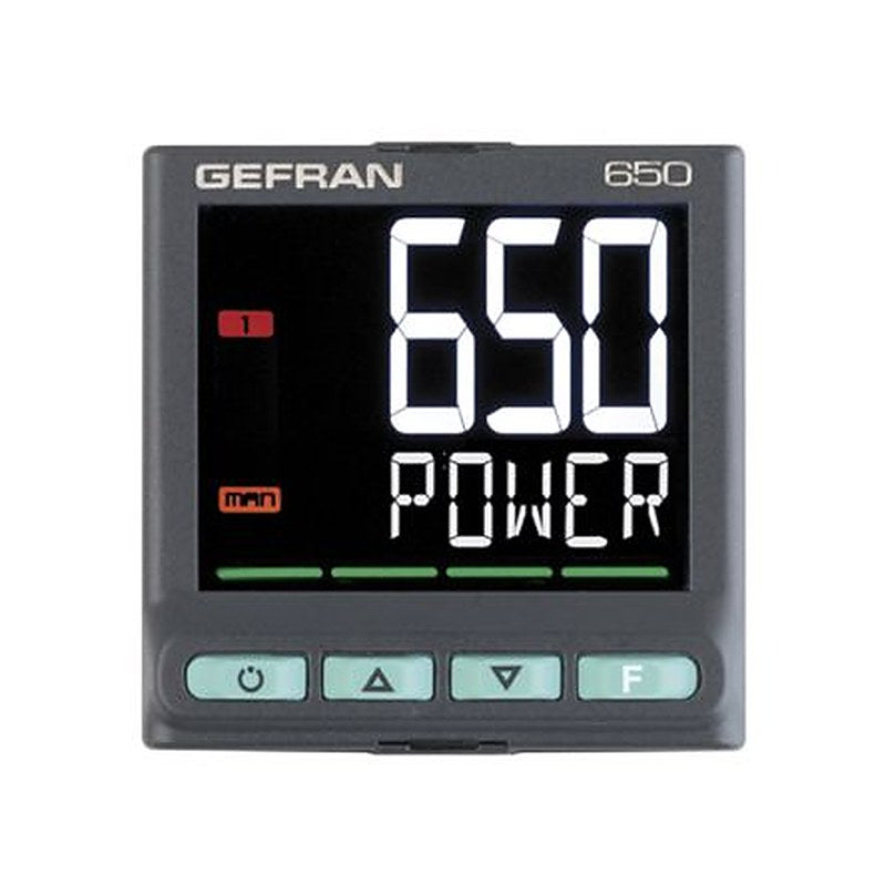 Gefran 650-1250-1350 Panel PID Temperature Controller, 2 Output Relay 240V Temperature Control