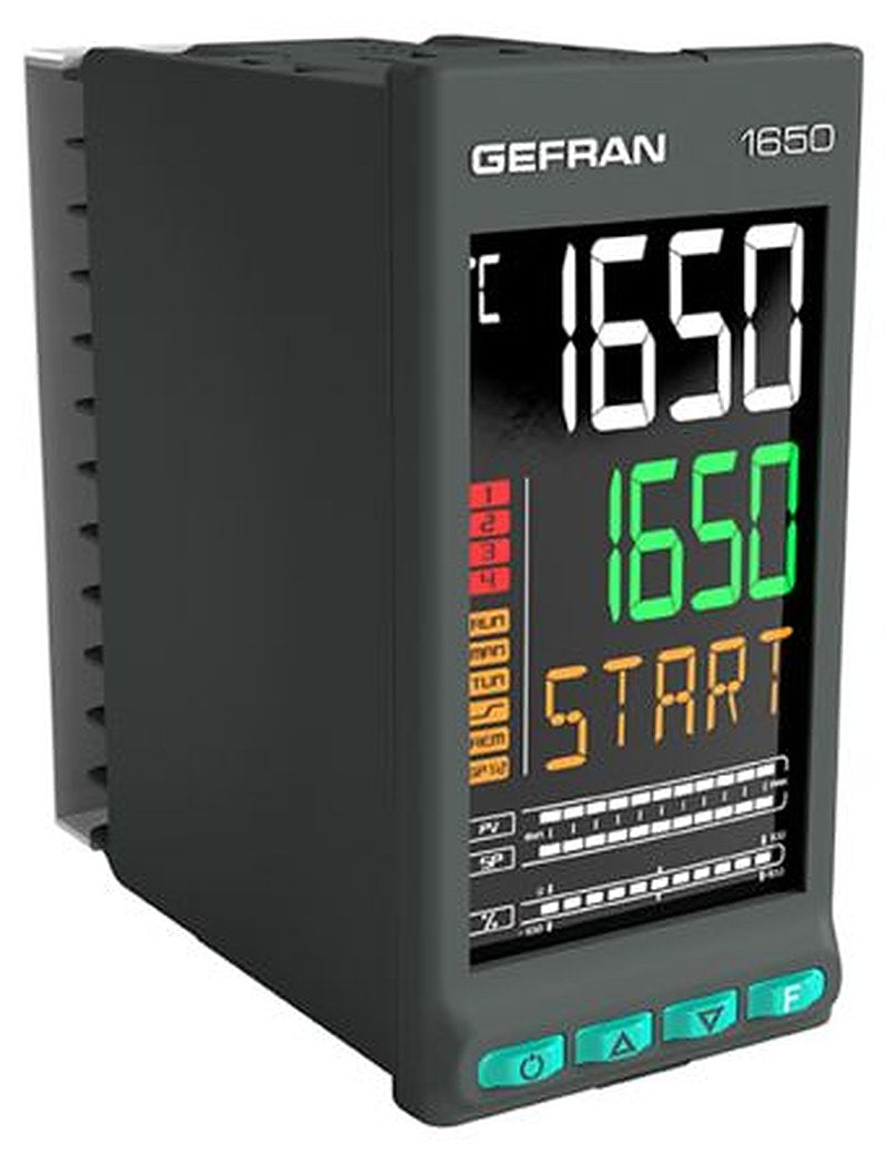 Gefran 1650 Panel Mount Controller 8 Input, 4 Output Relay 240V PID