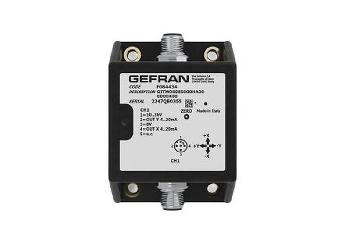Gefran F071875/ GITFVS360000HA30 0000X20 2 Axis Inclination Sensor, IP67