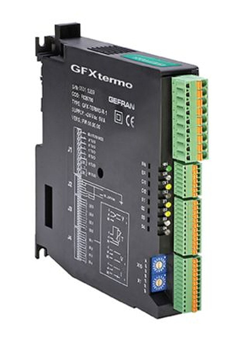 Gefran GFXTERMO4 DIN Controller 6 Input, 8 Output Logic 24V dc Temperature Controller