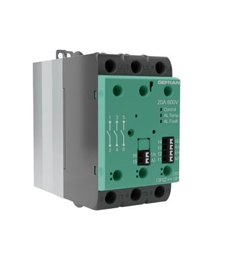 Gefran GRZ-H Series Industrial Mount Solid State Relays, 65 A Load, DIN Rail Mount, 480 V ac Load, 260V ac/dc Control