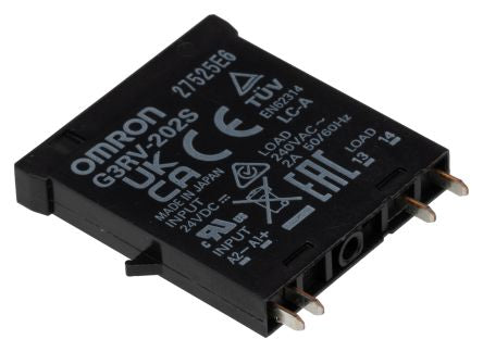Omron G3RV Series Solid State Relay, 2 A Load, Plug-in Mount, 240 V Load