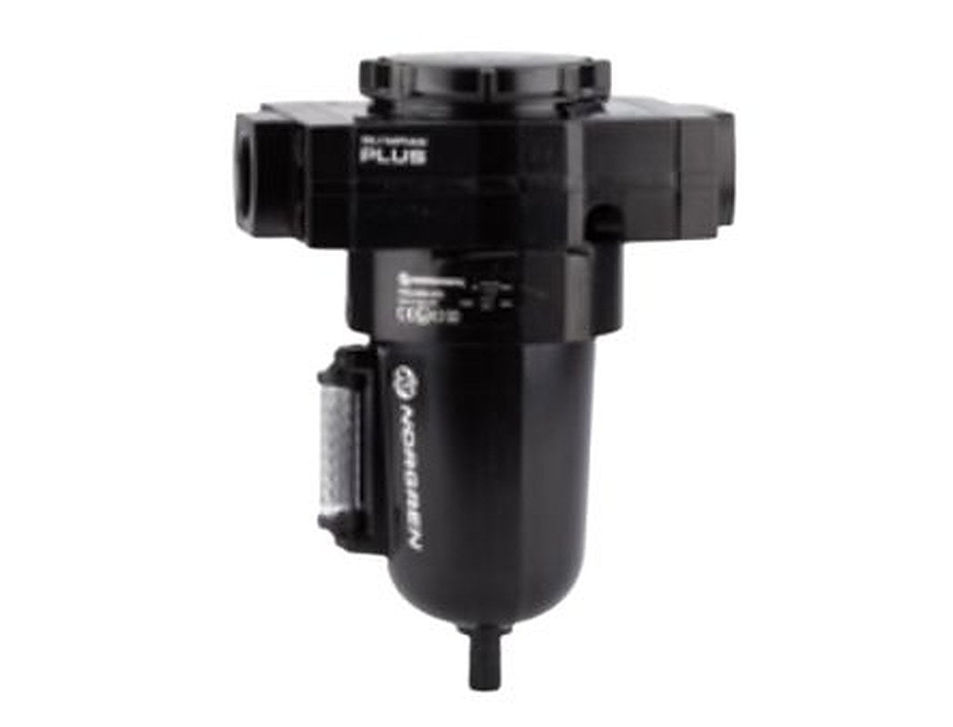 Norgren F68G series 40 μm 1 in G Pneumatic Filter 684 m³/h max with Automatic drain