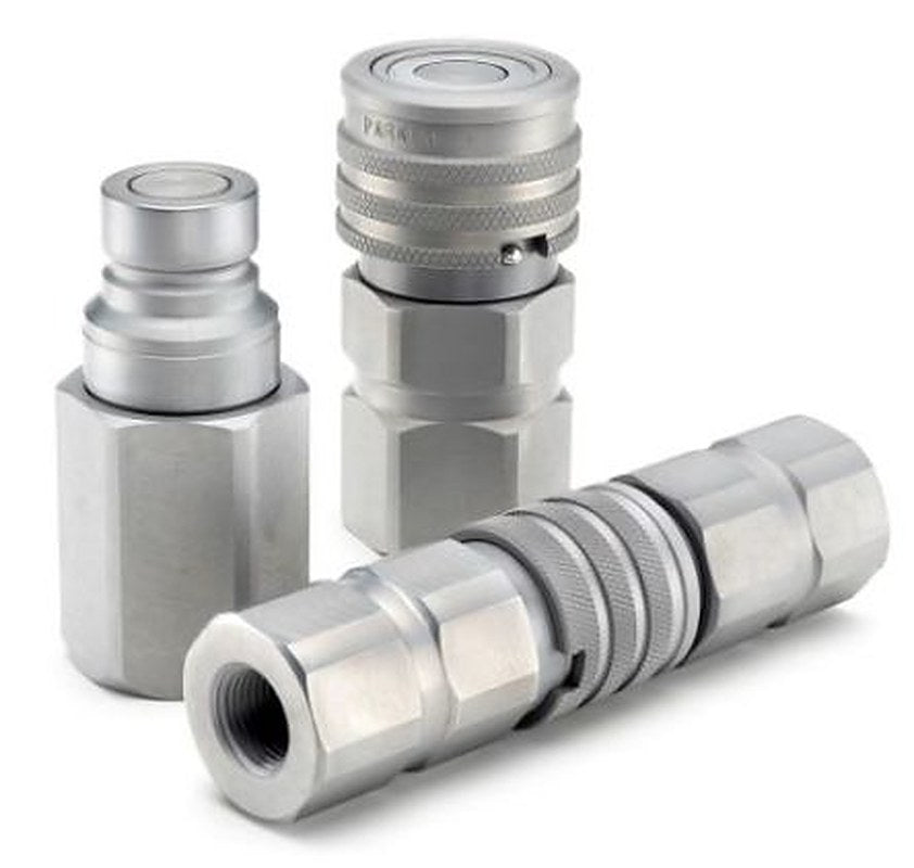 Parker Steel Hydraulic Quick Connect Coupling Female G 3/8 in, 3500 psi