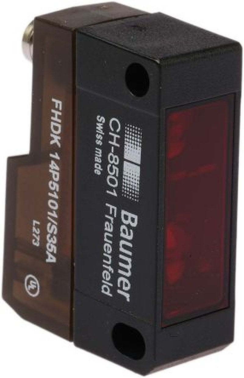 Baumer Diffuse Photoelectric Sensor, Block Sensor