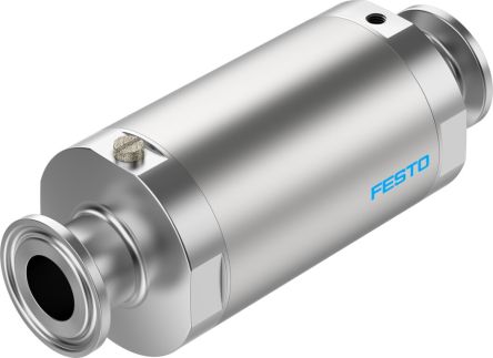 Festo VZQA Series Pinch Valve Pinch Valve, 3412424, Inlet Female, Clamp, Outlet Female