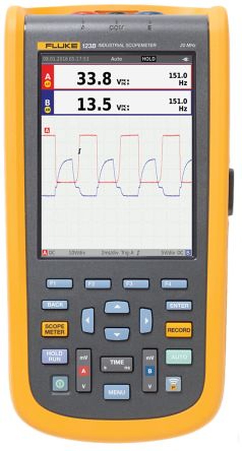 Fluke 120B Series, 20 MHz Handheld Oscilloscope, 2 Channels