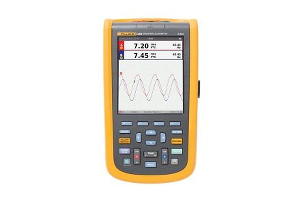 Fluke 125 Series, 40 MHz Handheld Oscilloscope, 2 Channels, UKAS