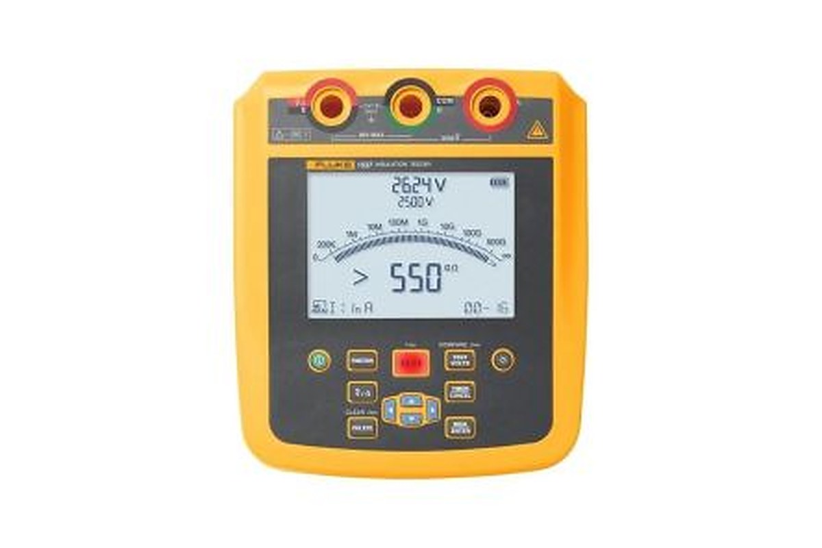 Fluke 1537 Insulation Resistance Tester, 250 V Min, 2500 V Max, 500 GΩ CAT IV, RSCAL