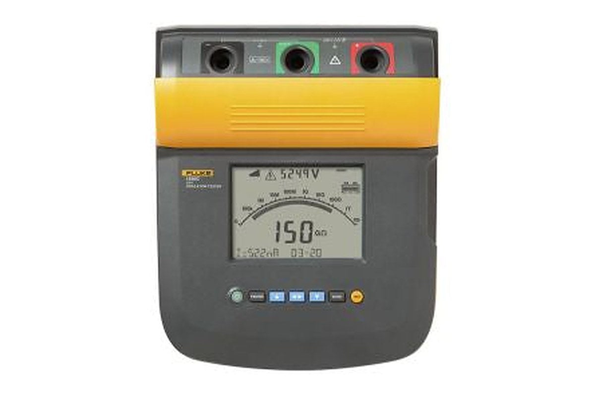 Fluke 1550C FC Insulation Tester, 250 V Min, 5000 V Max, 1 TΩ CAT III, CAT IV
