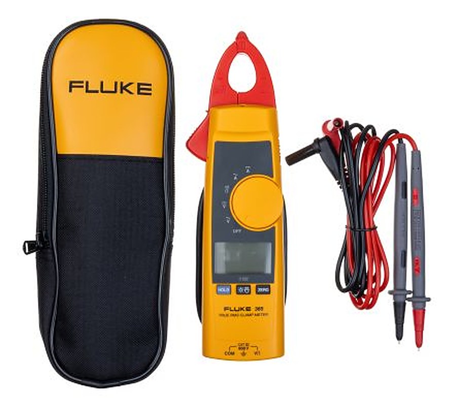 Fluke 365 Clamp Meter, 200.0 A 200.0 A 600 V dc 600 V ac CAT III Non-Contact Voltage Detector