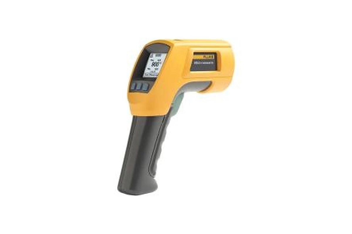 Fluke 572-2 Infrared Thermometer, -30 °C Min, +900 °C Max, ± 1 °C Accuracy, F, Fahrenheit, °C Measurements, RSCAL