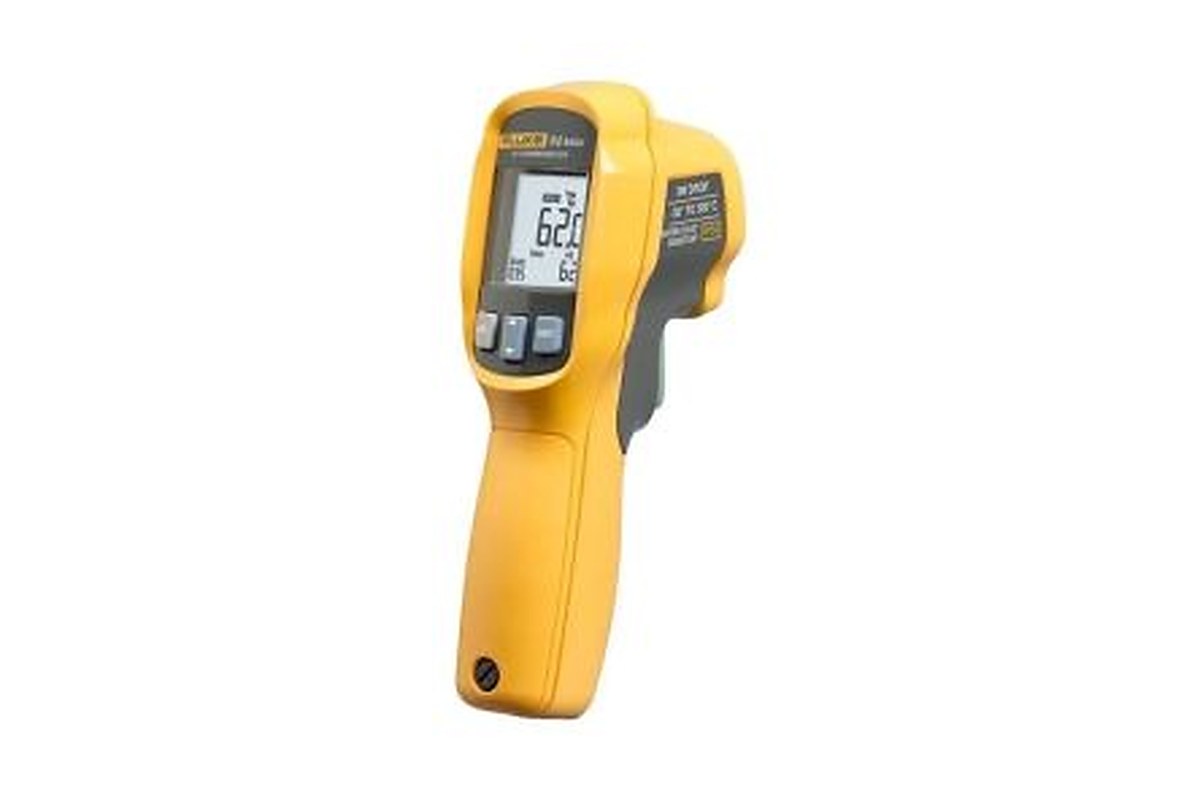 Fluke 62 MAX Infrared Thermometer, -30 °C Min, +500 °C Max, ± 1.5 °C Accuracy, Fahrenheit, °C, F Measurements, RSCAL