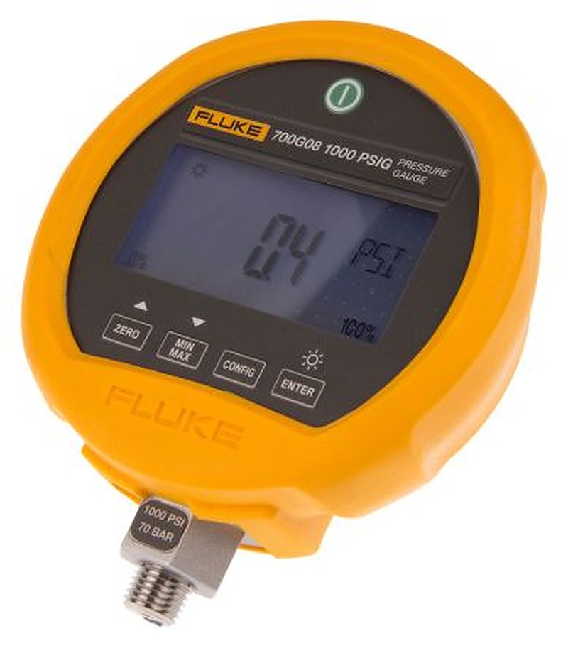 Fluke G 1/4 RS232 Pressure Gauge, 114 mm, 69 bar, RSCAL
