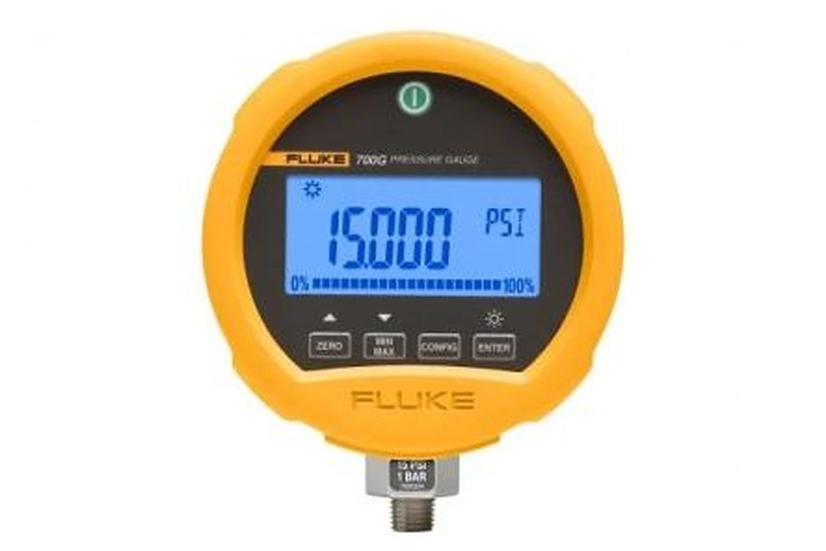 Fluke G 1/4 RS232 Pressure Gauge, 114 mm, 690 bar, RSCAL
