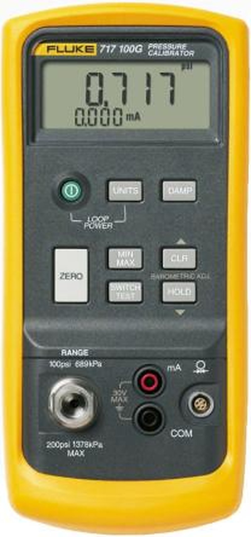 Fluke 717 -850 mbar to 7 bar Pressure Calibrator, RSCAL