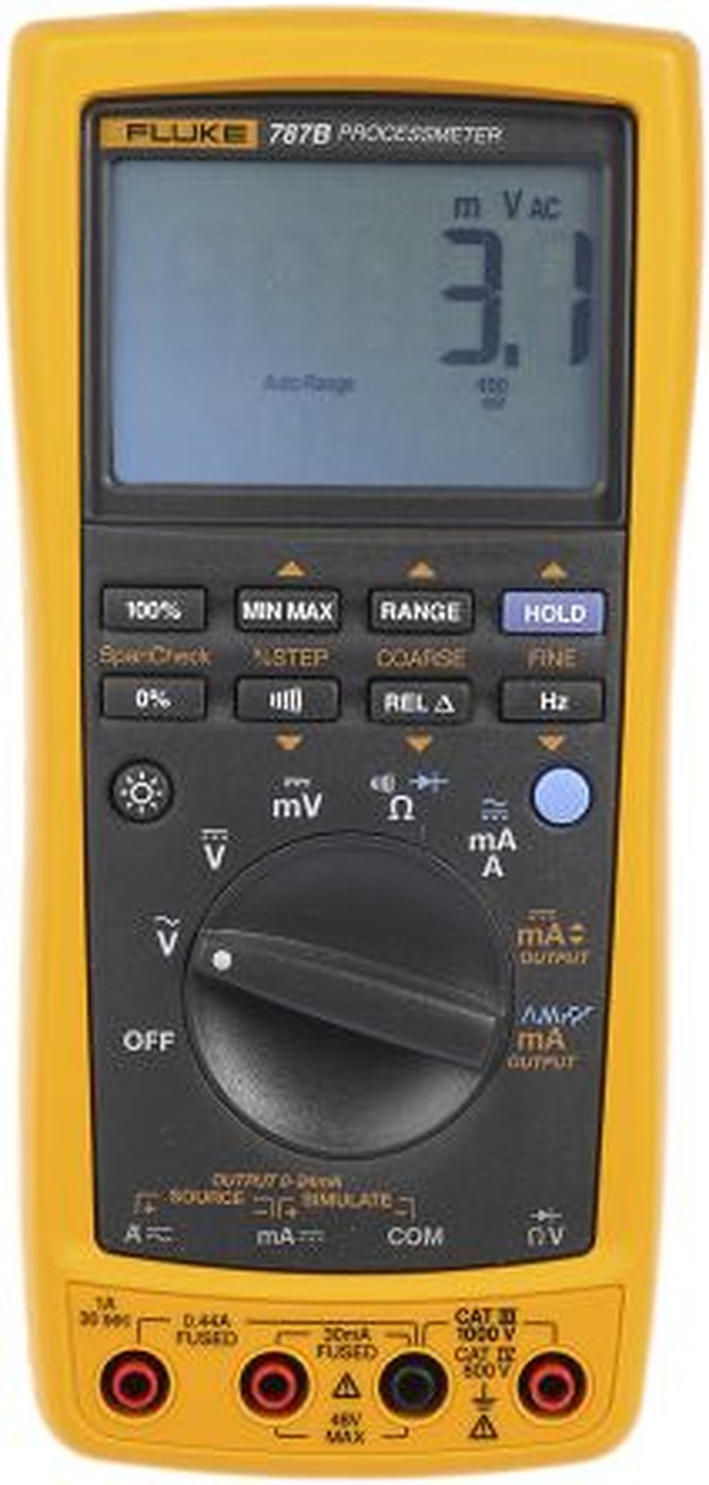 Fluke 787B 787B Handheld Digital Multimeter True RMS, 1 A, 1 A, 1000 V, UKAS Calibrated