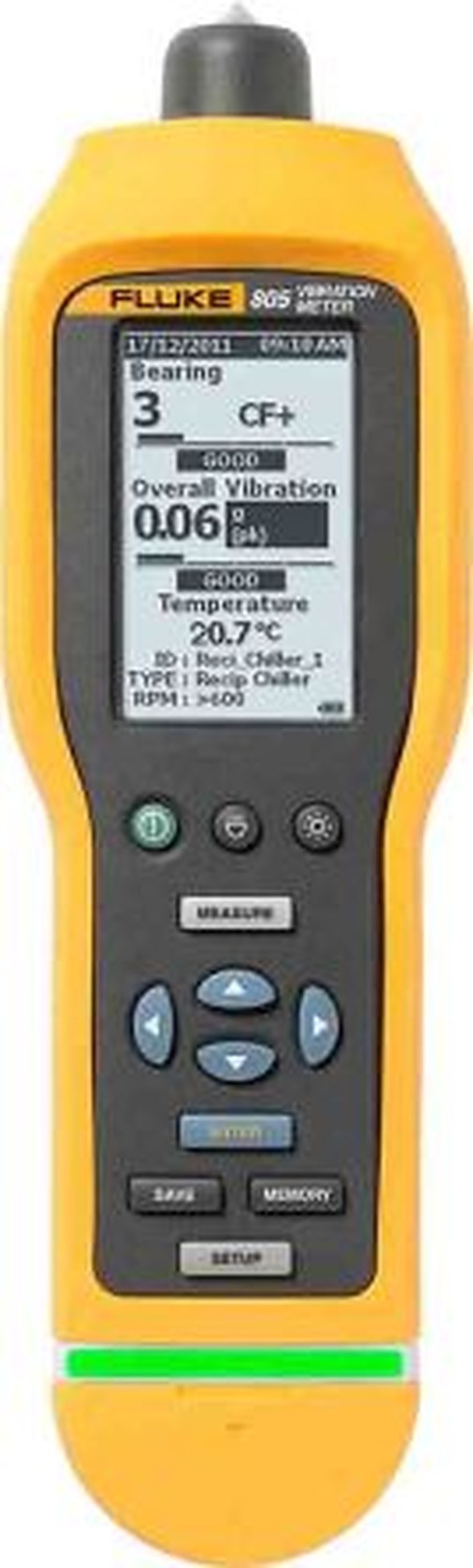 Fluke 805 FC + 805 ES Vibration Meter - Velocity, Acceleration, Displacement