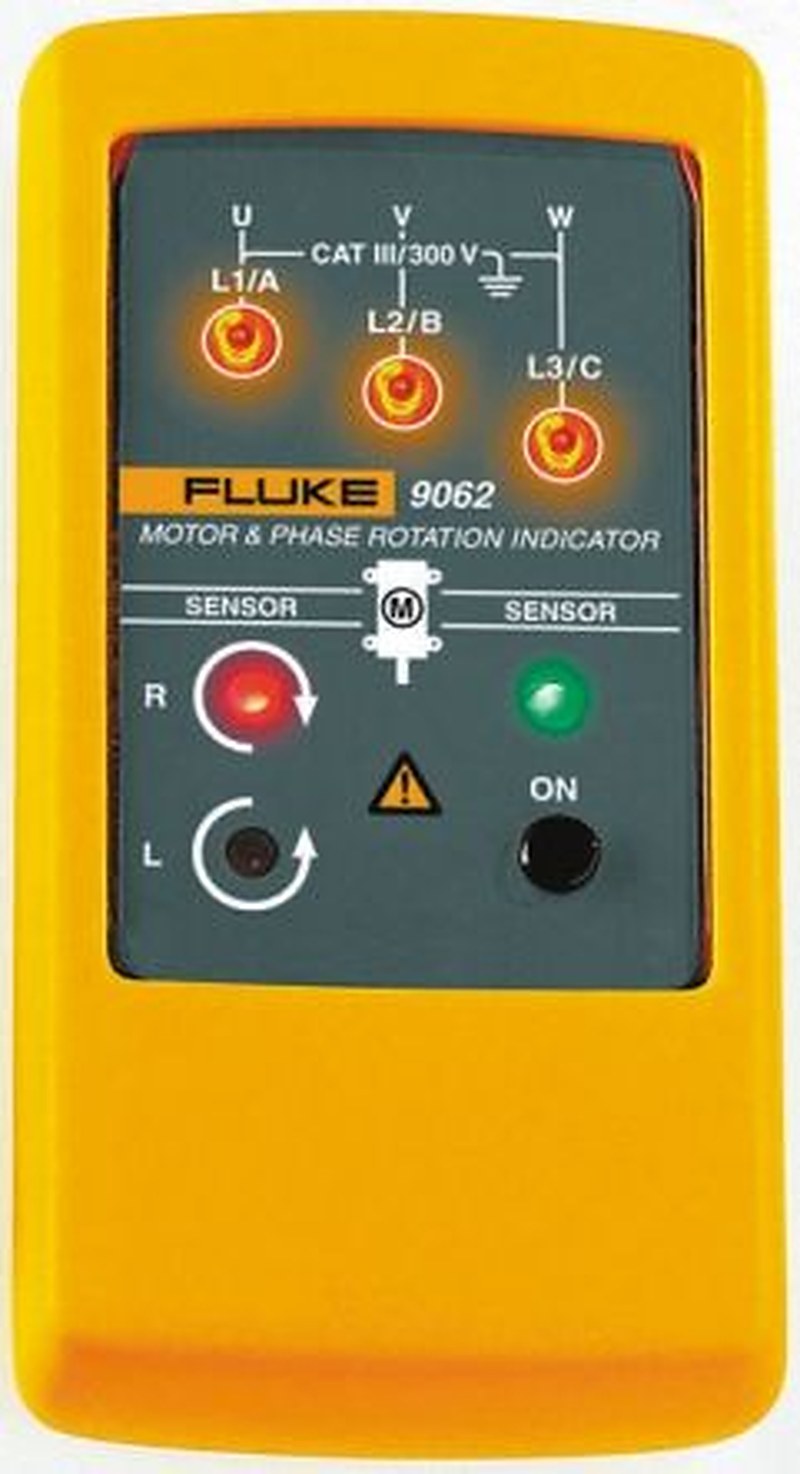 Fluke 9062 Phase Rotation Tester 2 Hz, 400 Hz Max, 400V ac Max, RSCAL