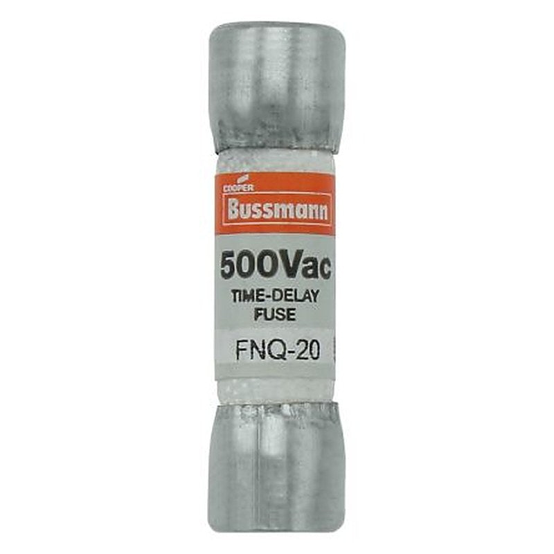 Eaton 20A Nickel Plated Bronze Cartridge Fuse, 1.5 x 0.41 in