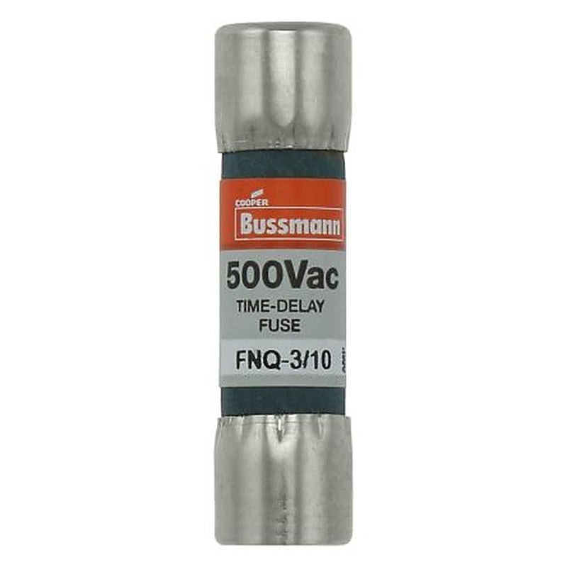 Eaton 0.3A Time Delay Nickel Plated Spring Brass Cartridge Fuse, 0.41 x 0.41 in