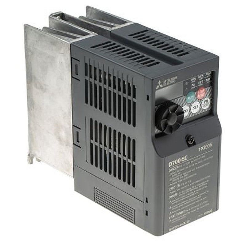 Mitsubishi Electric Inverter Drive, 0.75 kW, 1 Phase, FR-D720S Series 240V 4.2 A