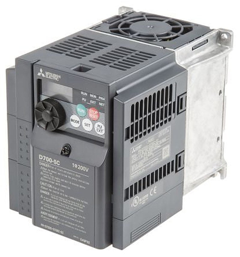 Mitsubishi Electric Inverter Drive, 1.5 kW, 1 Phase, FR-D720S Series 240V 7 A