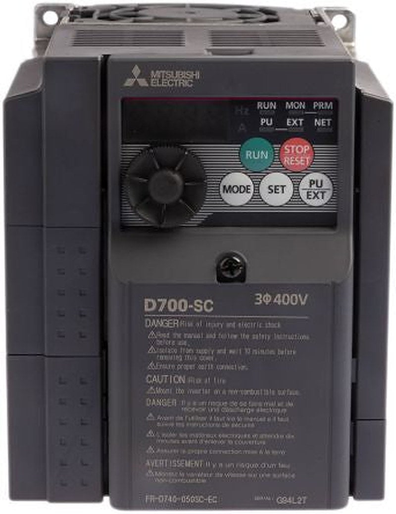 Mitsubishi Electric Inverter Drive, 2.2 kW, 3 Phase, FR-D740 Series 480V 5 A