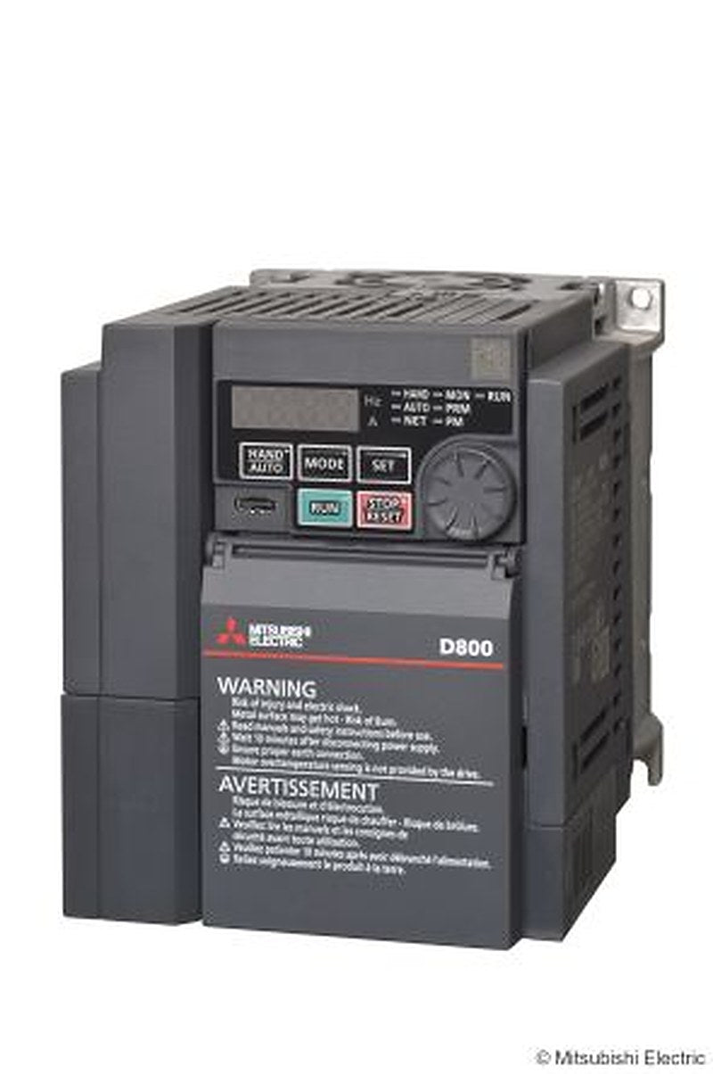 Mitsubishi Electric Inverter, 2.2 kW, 3 Phase, FR-D800 Series 240V 5 A